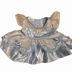 Build-A-Bear Disney Princess Cinderella Blue Satin Dress Outfit